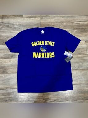 Fanatics Golden State Warriors Royal Blue & Yellow Short Sleeve Tee